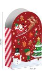 Papieren kerst snoepzakjes kerstfiguren 6 stuks