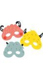 Papieren monster oogmaskers