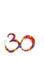 Party bril 30 jaar ballonnen rood