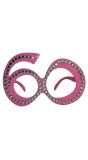 Party bril 60 jaar bling bling roze