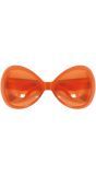 Party Bril Oversized Retro Oranje