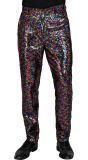 Party broek kleurrijke pailletten mannen