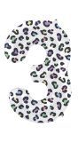 Pastel Panter Cijfer 3 Folieballon