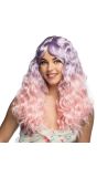 Pastel Roze en Paarse Anime Dames Pruik