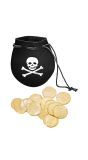 Piraten Geldbuidel met 12 Gouden Munten