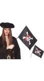 Piraten Zwaaivlag met Stok