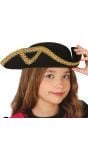 Piratenhoed Kinderen Zwart Goud