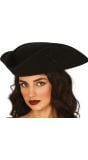 Piratenhoed Zwart Dames