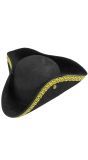 Piratenhoed Zwart Dames Mannen