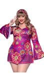 Plus size retro jurkje