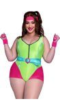 Plus size sexy foute fitness outfit dames