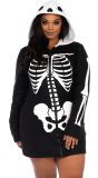 Plus size skelet jurkje
