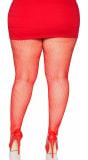 Plus size visnet panty rood