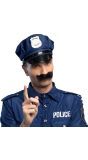 Politie bromsnor zwart