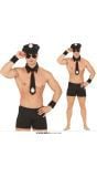 Politie Striptease Set Lak Zwart