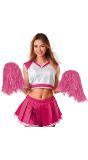 Pom pom cheerleader roze
