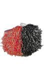 Pom Pom Rood Zwart
