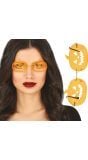 Pompoen bril plastic halloween