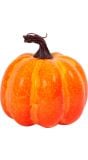 Pompoen decoratie Halloween 10cm 2 stuks