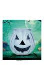 Pompoen kaarsenhouder 8 cm halloween
