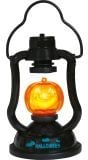 Pompoen ouderwetse lantaarn met licht en geluid 15 cm halloween