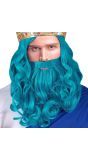 Poseidon Neptunus Pruik met Baard Blauw Mannen