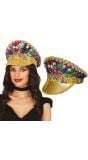 Pride Gouden Pet met Regenboog Juwelen