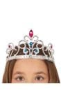 Prinsessen Tiara met Edelstenen Rood en Blauw