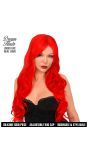 Pruik Femme Fatale Rood Luxe
