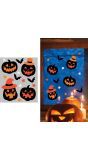 Raamdecoratie gelstickers pompoen halloween