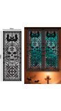 Raamdecoratie gothic schedel halloween