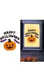 Raamdecoratie 'happy halloween'