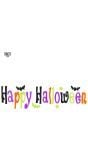 Raamstickers happy halloween gel