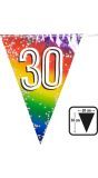Rainbow vlaggenlijn verjaardag 30 jaar