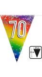 Rainbow Vlaggenlijn Verjaardag 70 Jaar