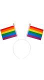 Rainbow Vlaggetjes Haarband Pride Dames Heren