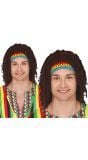 Rasta Pruik met Kleurrijke Stijl