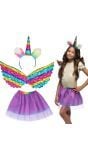 Regenboog Eenhoorn Accessoireset 3-Delig