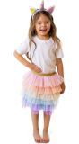 Regenboog Eenhoorn Rok met Haarband Meisjes