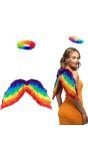 Regenboog Engel Accessoireset 2-Delig