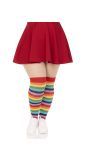 Regenboog Over de Knie Kousen Dames