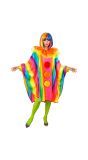 Regenboog Poncho Clown Voor Dames
