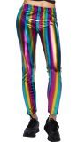 Regenboog Pride Legging Metallic Uitstraling Dames