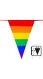 Regenboog vlaggenlijn