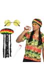 Reggae Bob Marley Verkleedset Heren