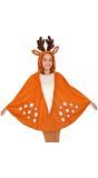 Rendier poncho met capuchon meisjes
