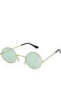 Retro Groene Hippie Kleine Glazen Zonnebril