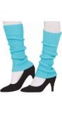 Retro Lichtblauwe Beenwarmers