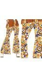 Retro Regenboog Flared Broek Dames