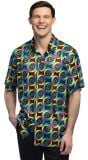 Retro Swirl Festival Disco Shirt Heren